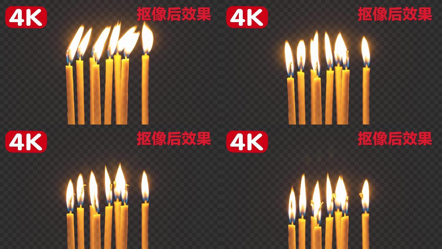4K蜡烛燃烧04-抠像通道