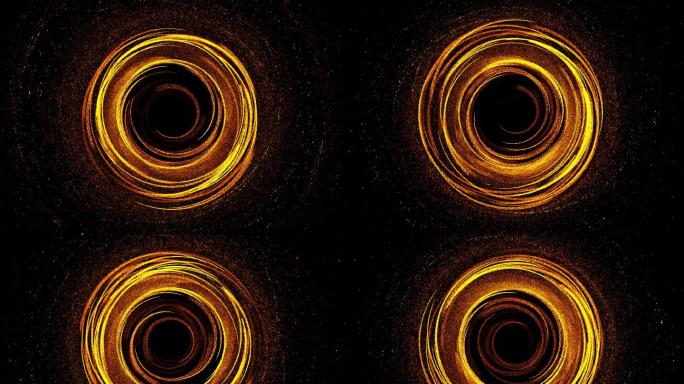 粒子圈光线旋涡流动