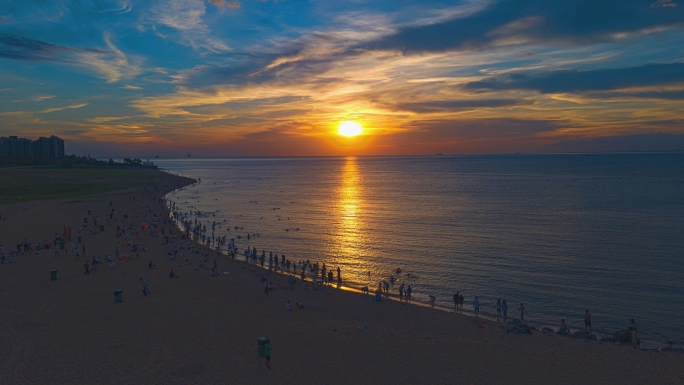 海南海口市白沙门公园海滩