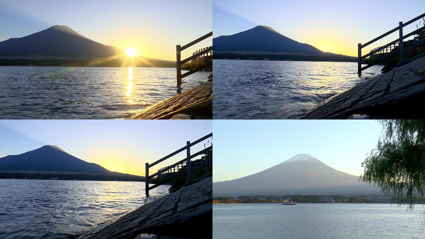 夏季的富士山