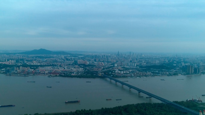 南京长江大桥航拍4k大桥南京航拍长江