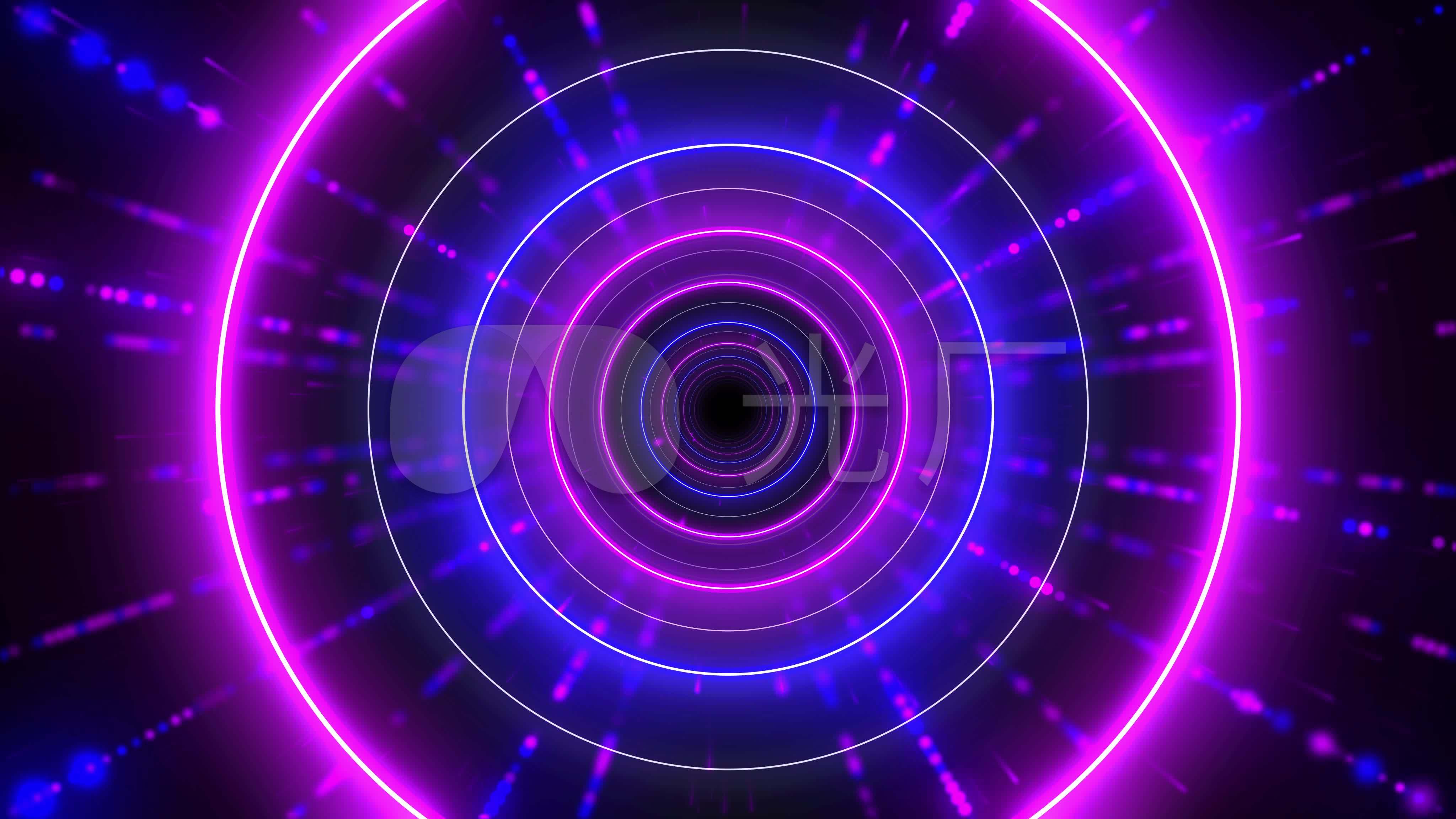 4k彩色粒子线动感闪烁模特灯光秀舞台背景