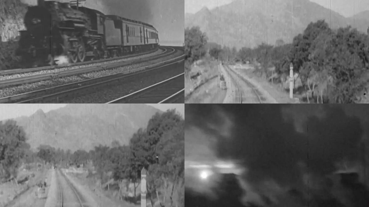 三四十年代蒸汽火车