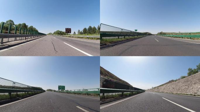4K-原素材-无车的高速公路