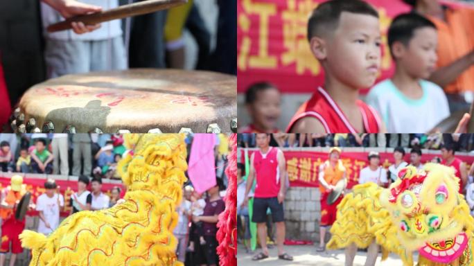 少年舞狮舞狮春节校园舞狮舞狮表演醒狮表演