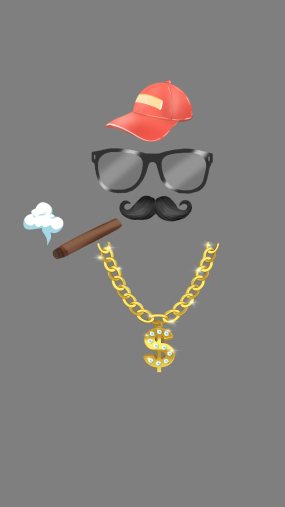 墨镜金链子抽烟12视频素材