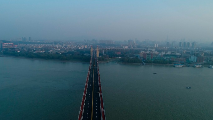 南京长江大桥航拍4k大桥南京航拍