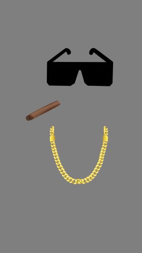 墨镜金链子抽烟04视频素材