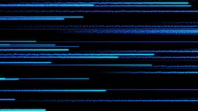 6K蓝色科技线条流线粒子光线+透明循环