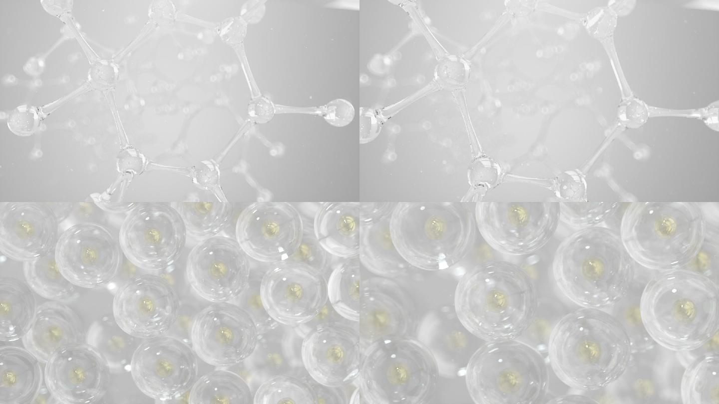 商用分子结构DNA细胞生长c4d三维工程
