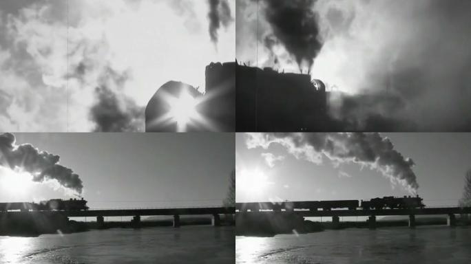 1940年代民国火车旧中国蒸汽火车老火车
