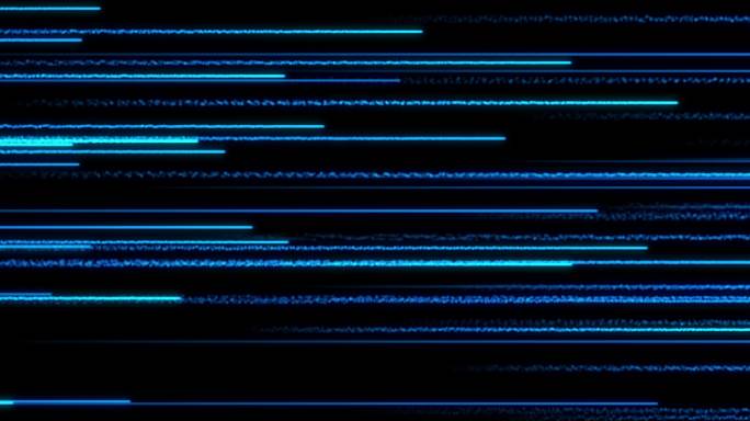 6K蓝色科技流线线条粒子光线+透明通道