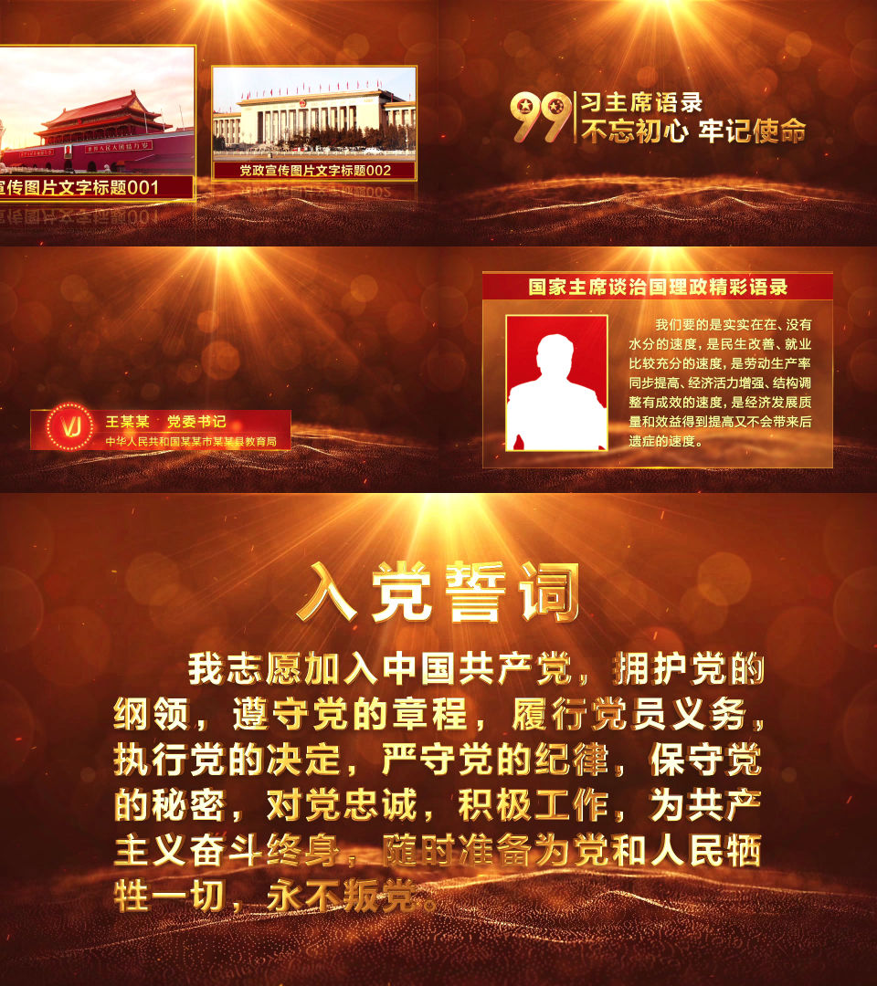 2020完整一套党政AE模版