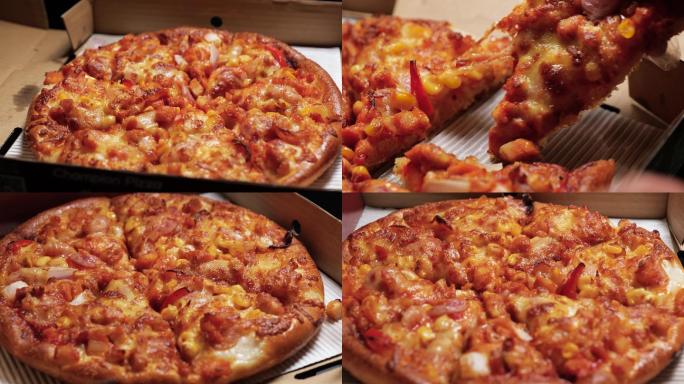 4K原创披萨美食至尊披萨pizza