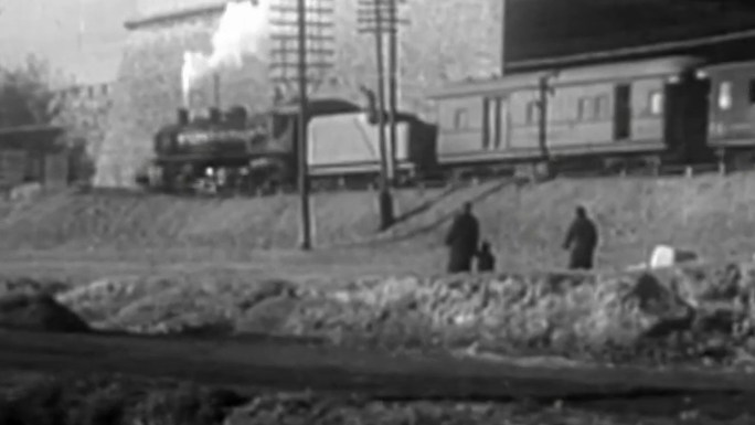 1949年京津铁路蒸汽机车北京站前门站