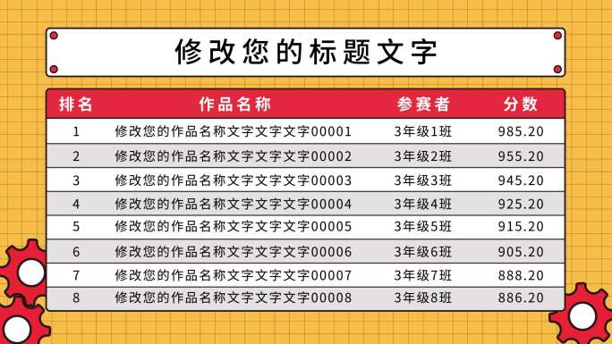 MG数据图表数据排行榜小学幼儿园比赛