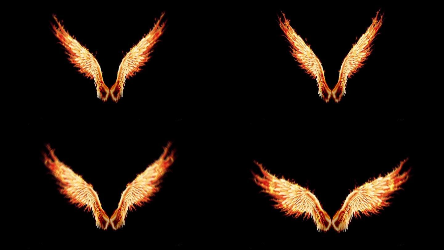 金色翅膀翅膀火焰翅膀