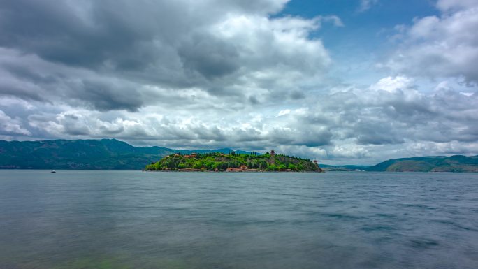 【正版素材】抚仙湖孤山风景区