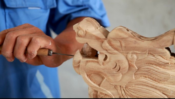 匠人雕刻雕刻龙头手工雕刻家具家具
