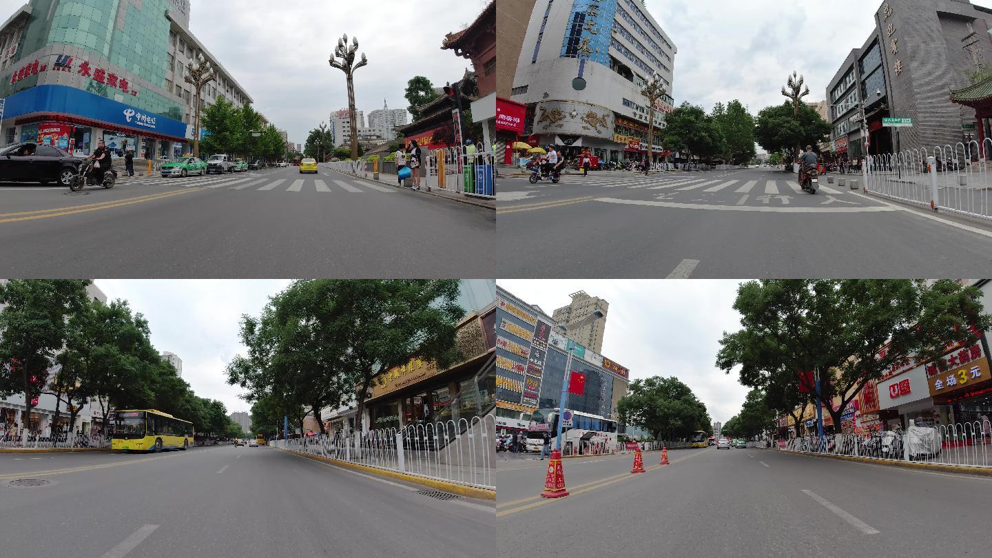 4K-原素材-天水街景道路