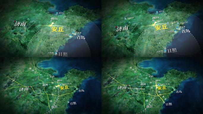 山东安丘市区位图，山东胶州半岛