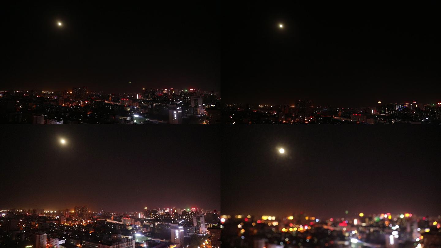 月光下的城市