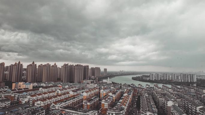 六安暴风雨来临延时素材