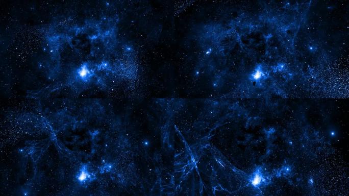 【4K宇宙背景】唯美虚幻星云陨石穿梭时空