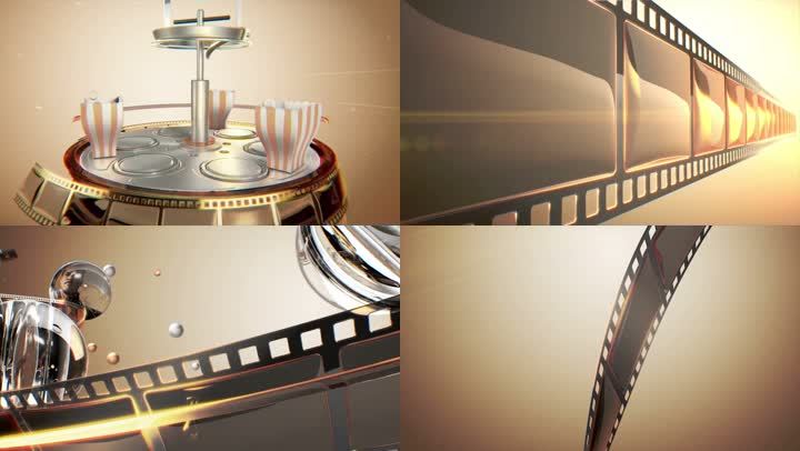 《看电影吧》电视包装片头C4D+AE工程