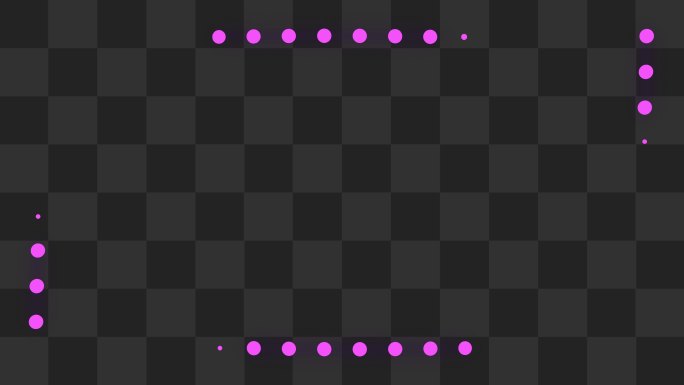4K-粉色点边框-alpha通道