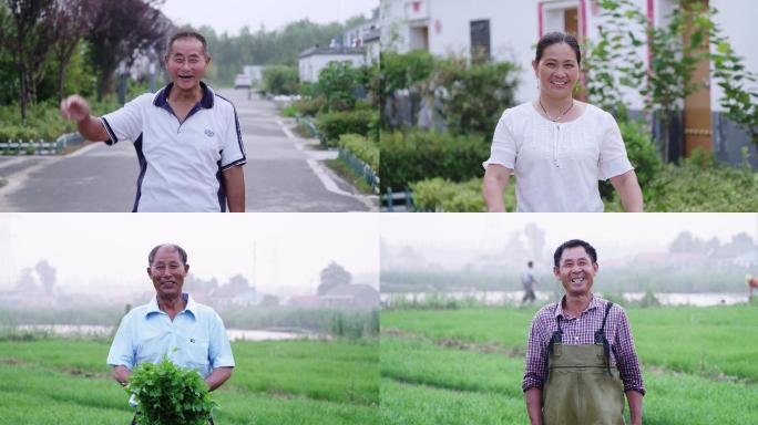 【4K】升格实拍劳动人民的笑脸