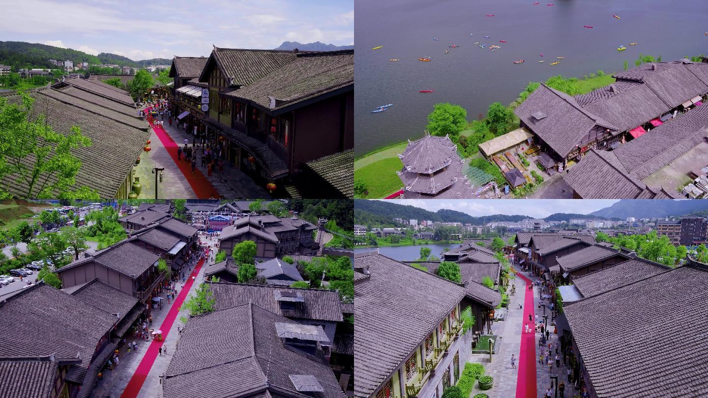 贵州丹寨万达小镇航拍4K视频A段