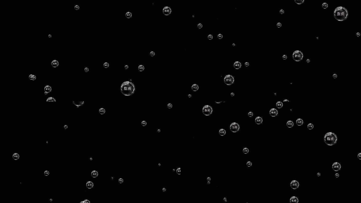 泡泡化学脂质粒子上升视频