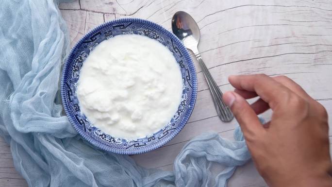 4K酸奶汤勺美味牛乳优质牛奶