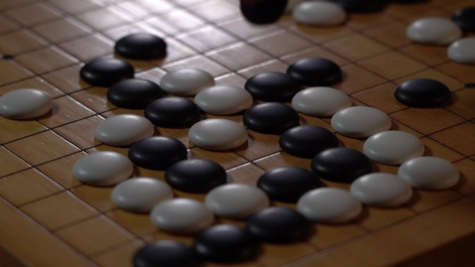 升格拍摄下围棋