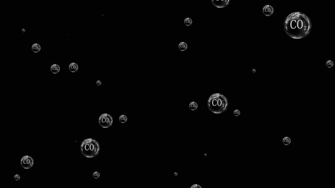 泡泡化学二氧化碳分子上升视频