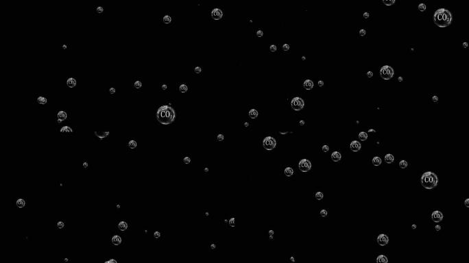 泡泡化学二氧化碳分子上升视频