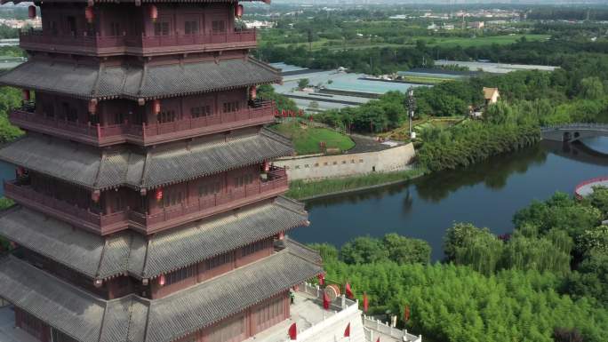 西安汉城湖公园大风阁