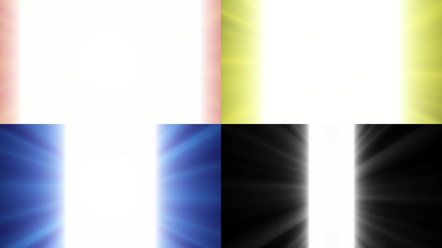 【4K】四组光效光芒开门视频素材