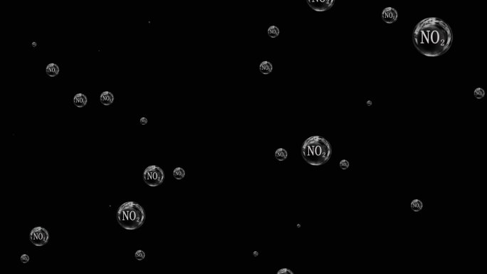 泡泡化学二氧化氮分子上升视频