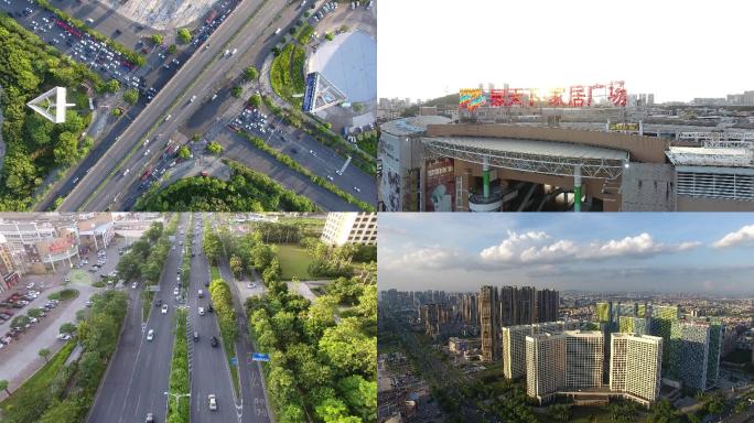 【4K航拍】桂城桂澜路家天下城市中轴线