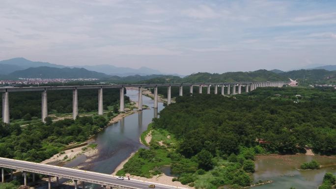 【台州仙居】航拍神仙居永安溪江水