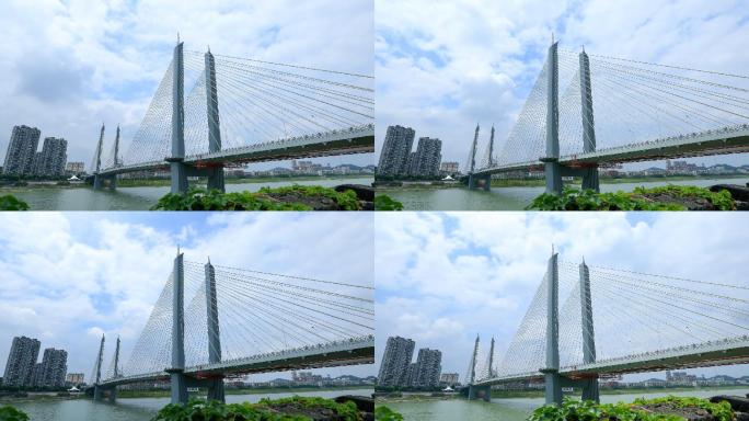 益阳 桥梁 建筑 文化 高新科技 延时