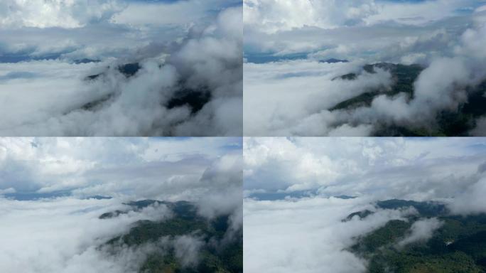 高山云海-云雾缭绕航拍延时