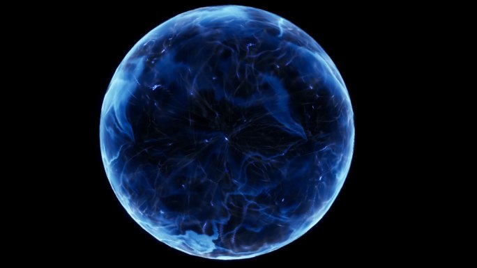 蓝色能量球特效