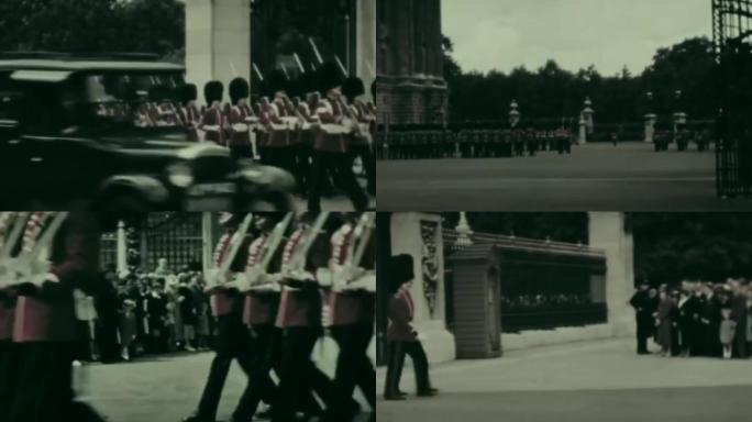 30年代英国伦敦白金汉宫军乐队皇家卫队