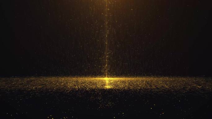 5709 4K大气晚会金色粒子光效流动