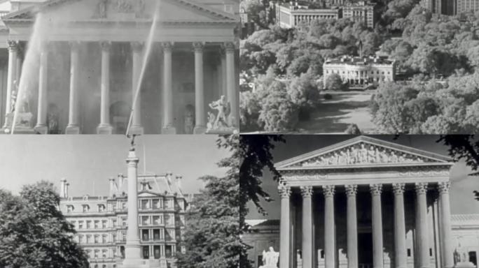 30年代美国白宫国会山最高法院林肯纪念堂