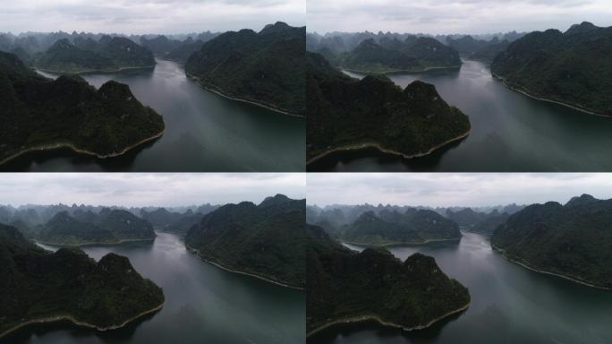 广西喀斯特熔岩“中国下龙湾”“水上桂林”