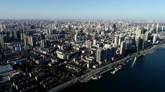 航拍2020年2月疫情期间湖北襄阳